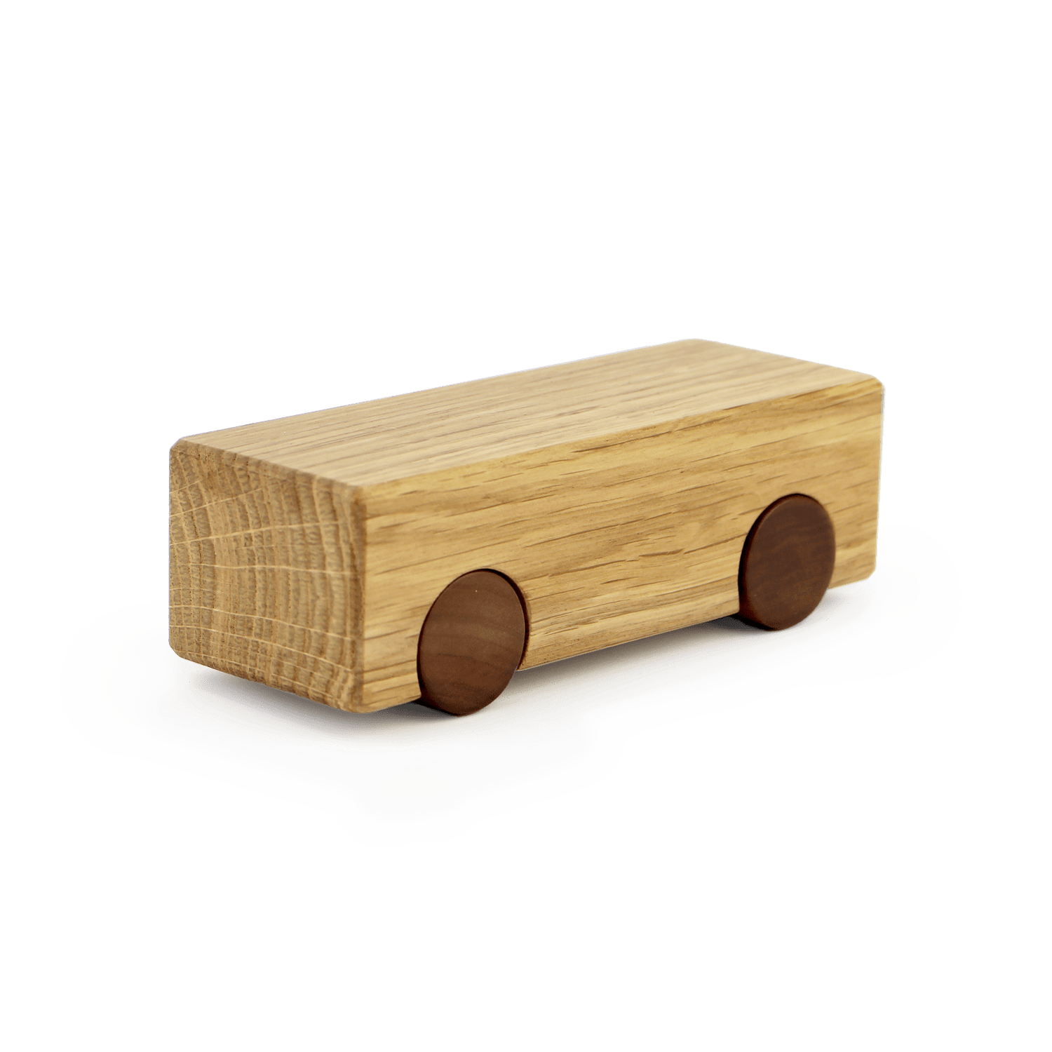 IKONIC - 'Solid Car' - Minimalistic wooden toy car by designer Lex