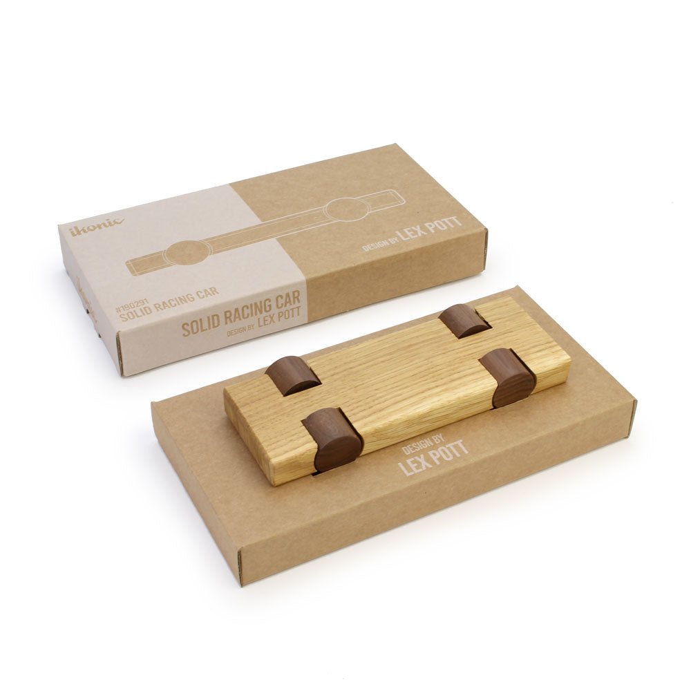 oak wood toy Racing Car - IKONIC