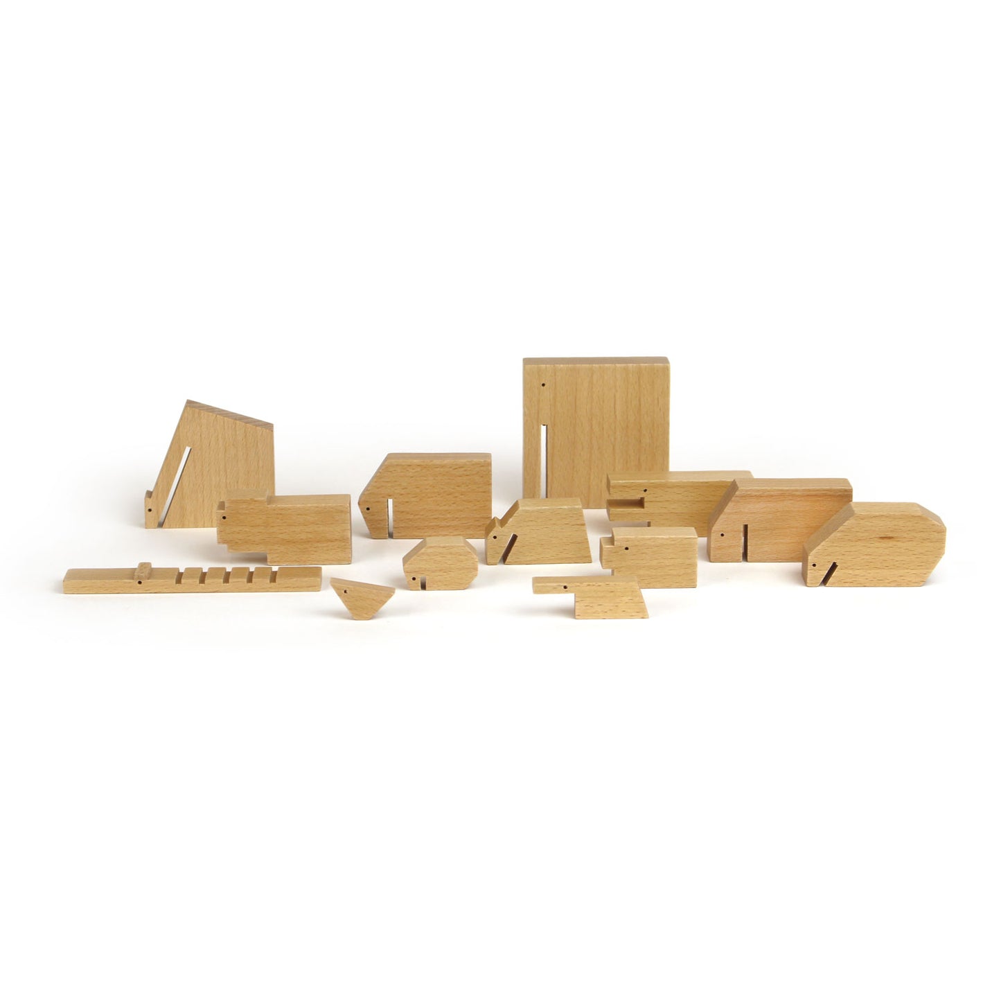 Floris Hovers Houten Dieren - Blank hout