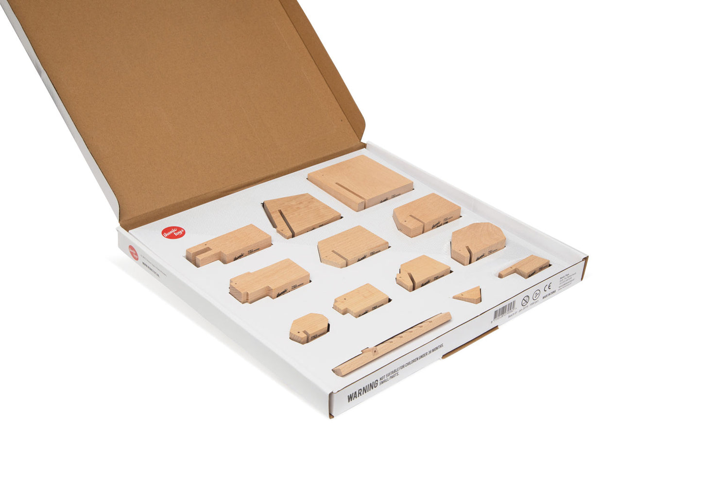 Floris Hovers Houten Dieren - Blank hout