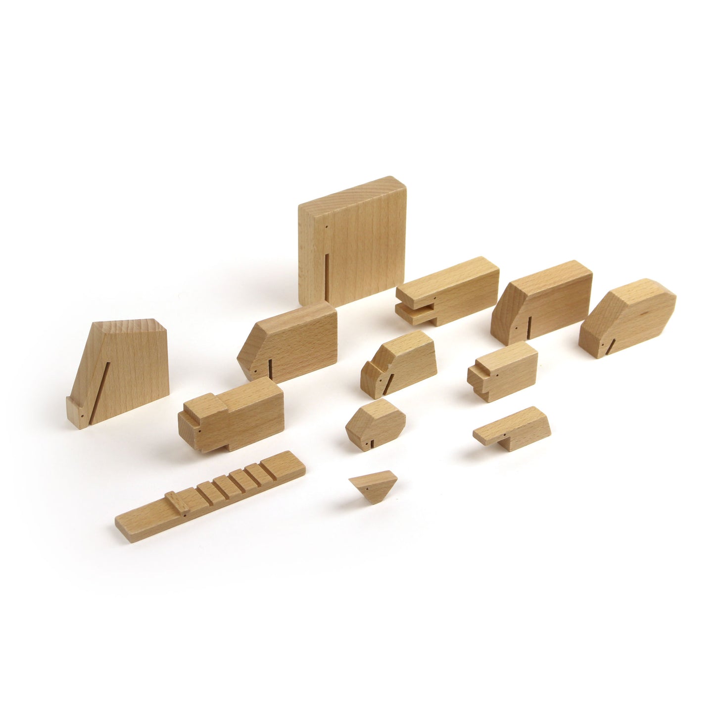 Floris Hovers Houten Dieren - Blank hout