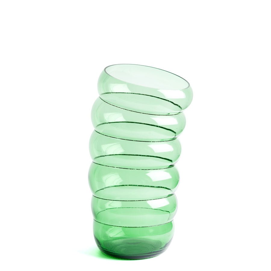 Groene glazen vaas - IKONIC