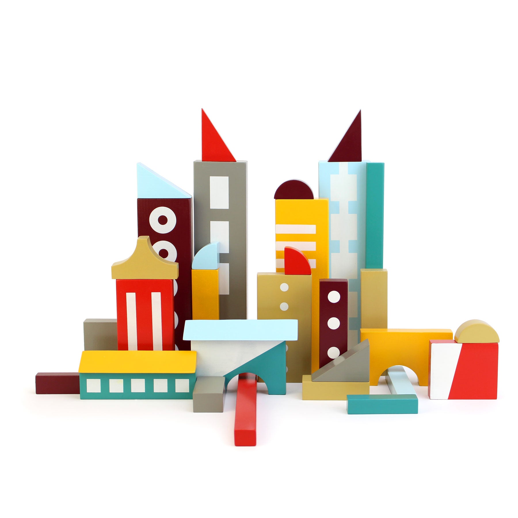 moderne houten blokken set