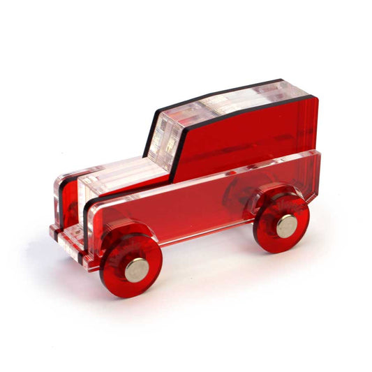 transparent toy car landrover