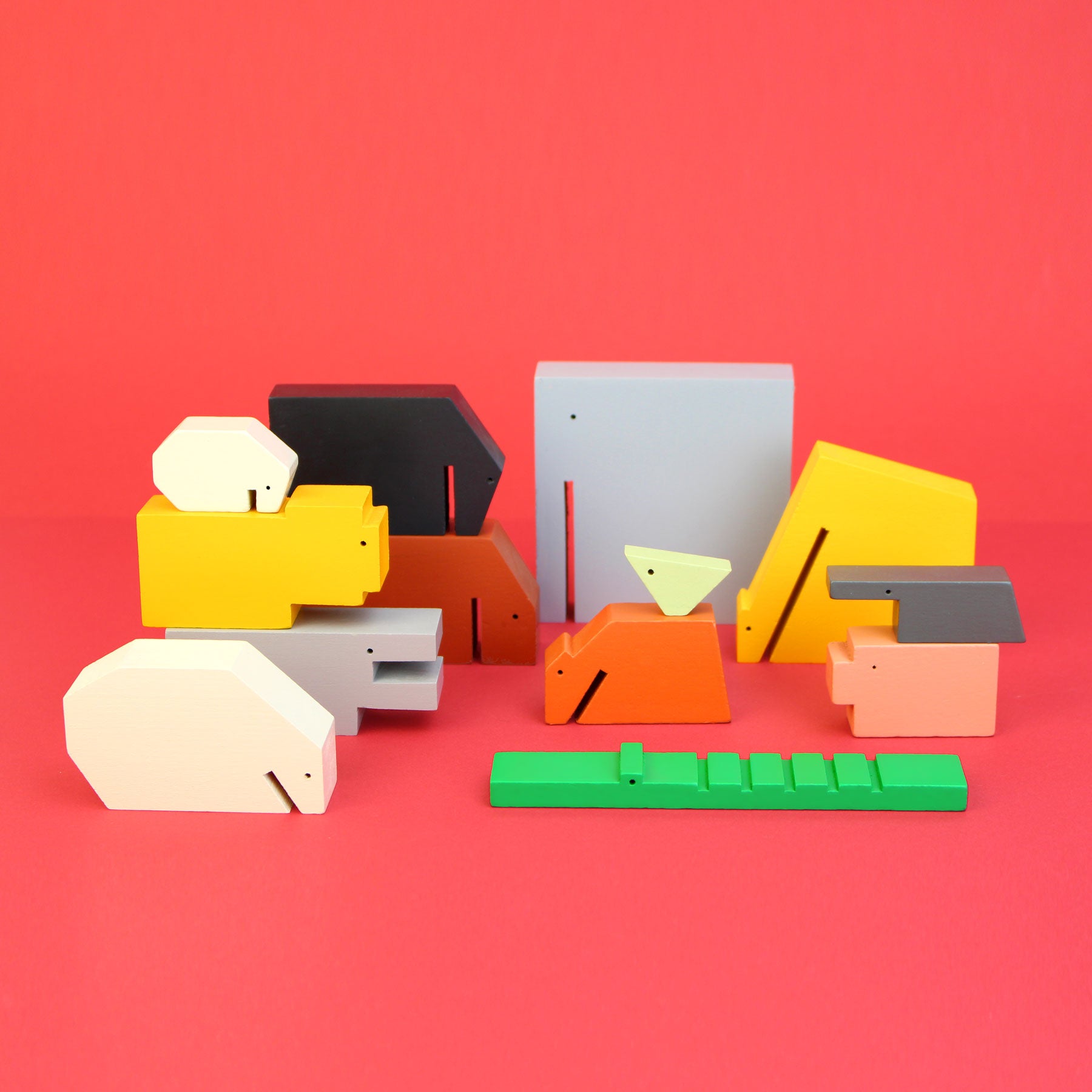 wooden toy animals design toys