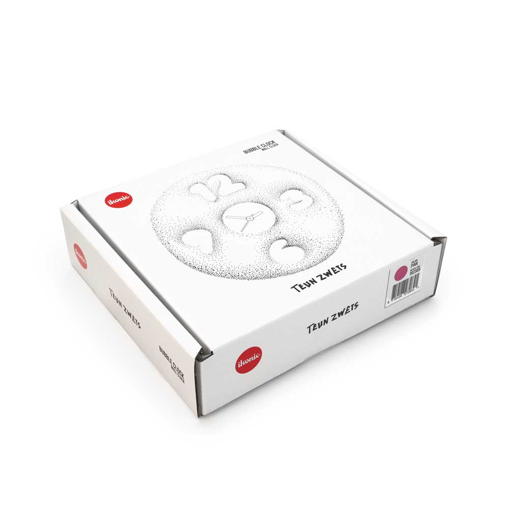 Teun Zwets - Bubble Clock Blauw - IKONIC