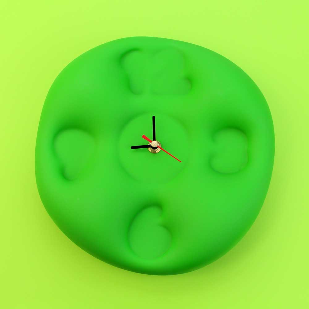 Teun Zwets - Bubble Clock Groen - IKONIC
