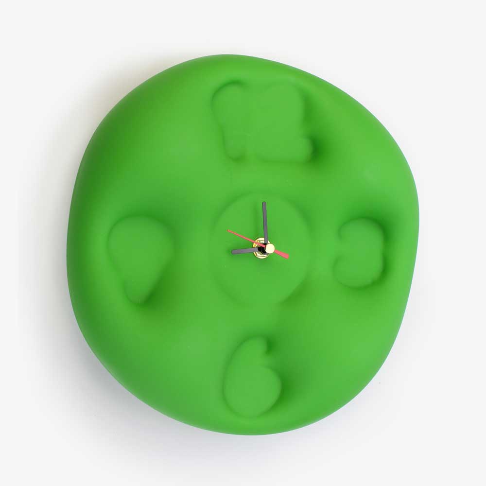 Teun Zwets - Bubble Clock Groen - IKONIC