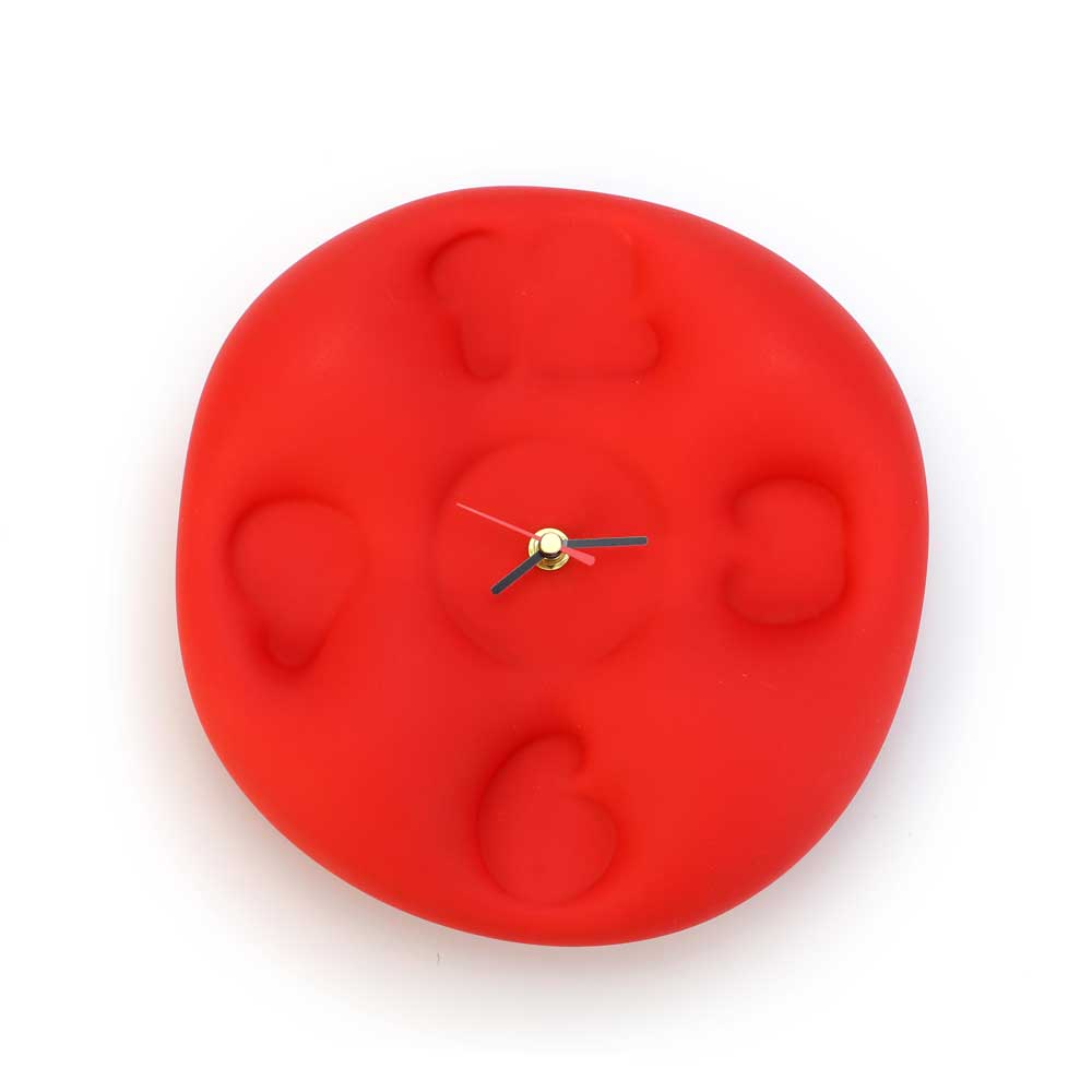 Teun Zwets - Bubble Clock Rood - Pre Order - IKONIC