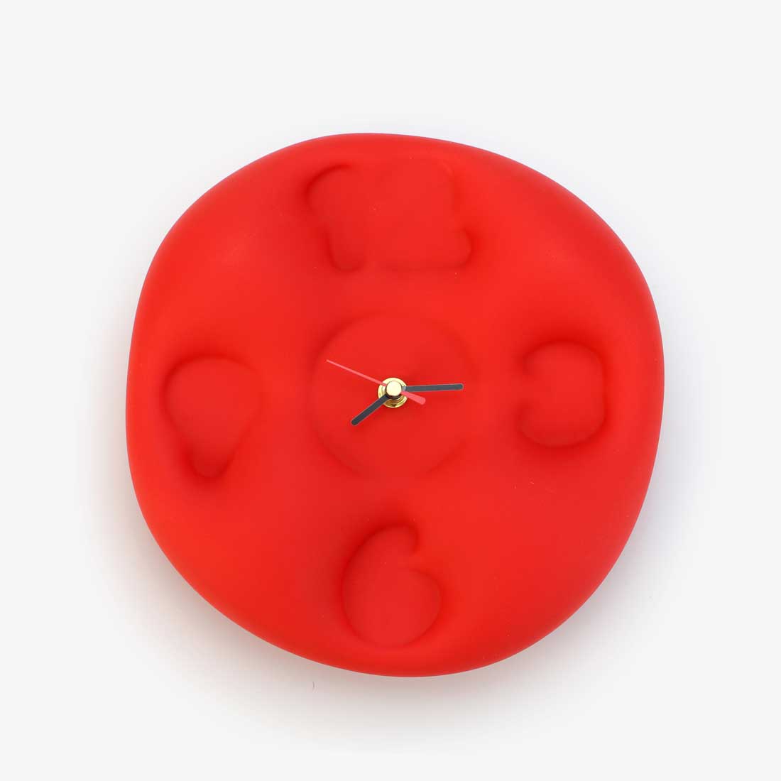 Teun Zwets - Bubble Clock Rood - IKONIC