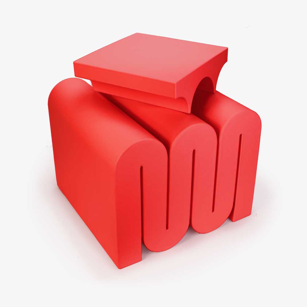 Design Pouf / Bijzettafel - Jens van Deursen - 'MOOS' - IKONIC